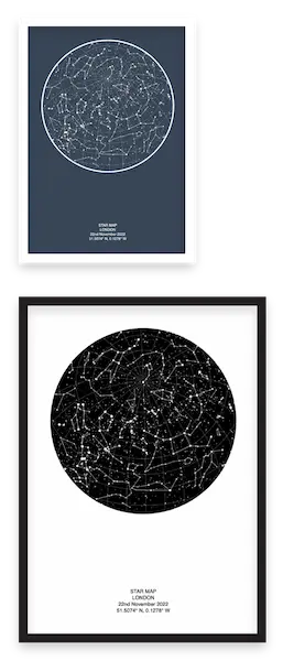 framed star maps