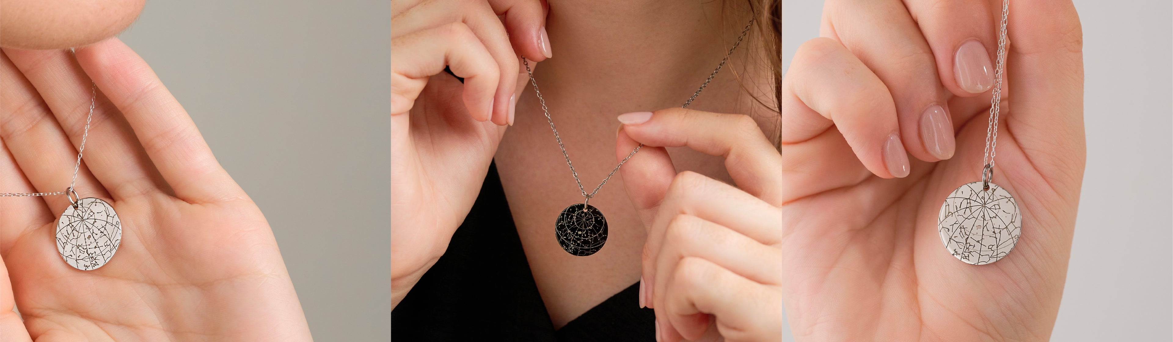 Maps for Moments - Custom night sky necklace