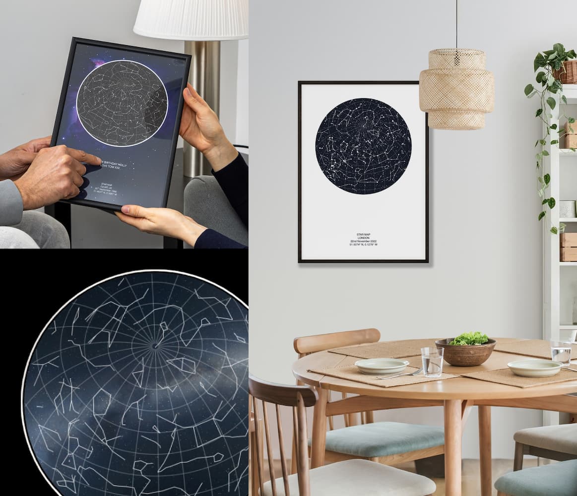 Maps for Moments - Personalised Star Map prints